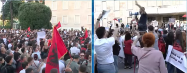 “JO PROVOKIME”/ Çfarë po ndodh në protestën para Kryeministrisë? Qytetarët tentojnë të…