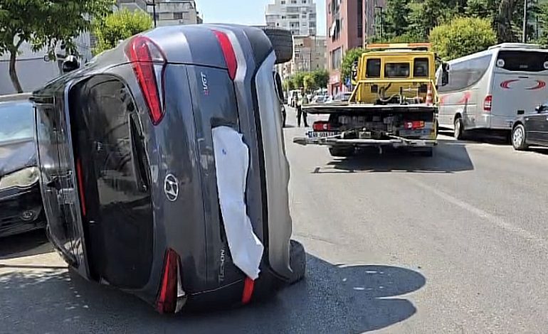 E RËNDË/ Po çonte me shpejtësi një vajzë të sëmurë në spital, përmbyset fuoristrada në Durrës (FOTO)