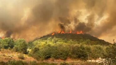 SITUATË KRITIKE NË RADOSTINË/ Flakët po i afrohen shtëpive, nis evakuimi i banorëve dhe kërkohet ndërhyrje nga ajri