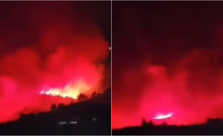 JUGU MES FLAKËVE/ Zjarr i madh edhe në Himarë, banorët në alarm