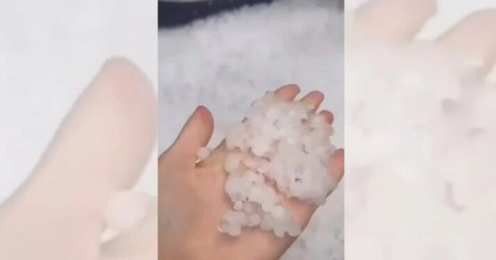 KAPRIÇOT E MOTIT/ Gjysmë ore breshër në zonat e Devollit, dyshohet për dëme të mëdha në bujqësi