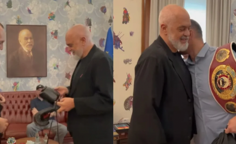 “SHQIPONJA SHQIPTARE QË NUK NJEH HUMBJE”/ Rama pret në Kryeministri kampionin Nelson Hysa: Edhe unë me demokratin Zef Gjoni që…